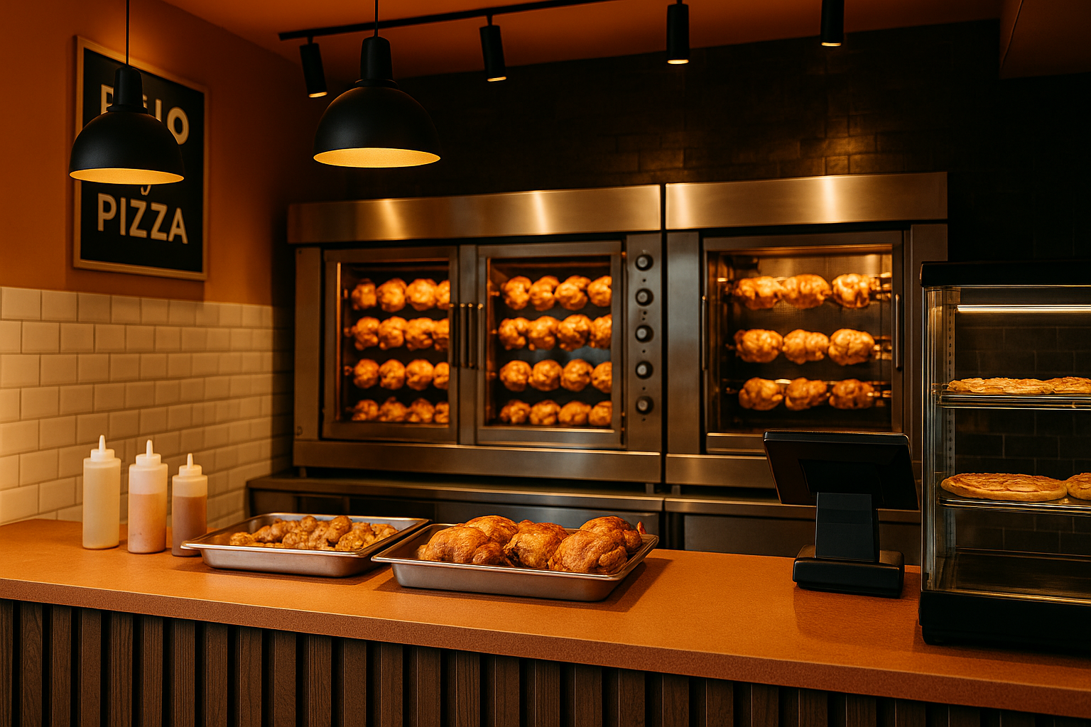 Mostrador y horno de RosstiRico